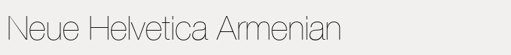 Neue Helvetica Armenian